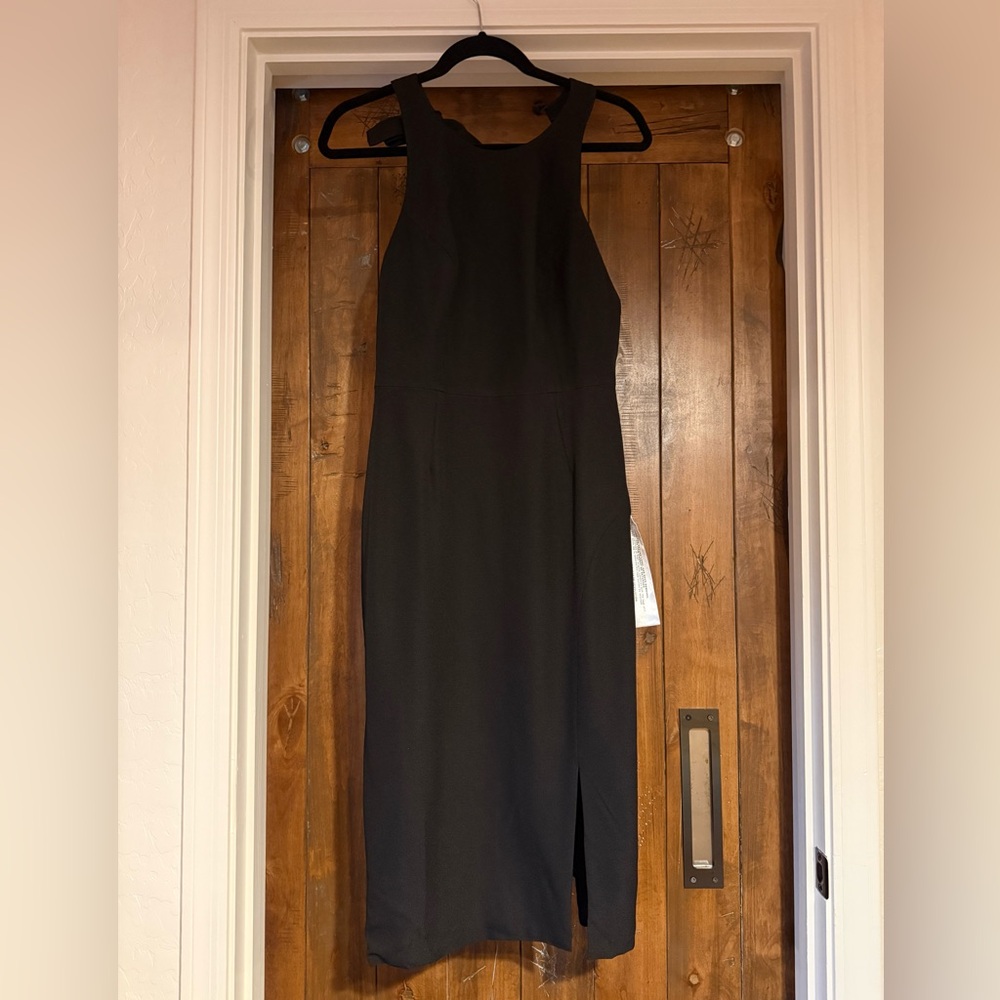Dress the Population Black Sleeveless Midi Dress